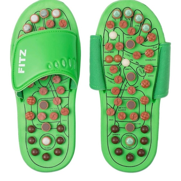 Fitz Reflexology Sandal Lime Women’s Size 7.5-8 for Massage and Acupressure - Picture 1 of 8